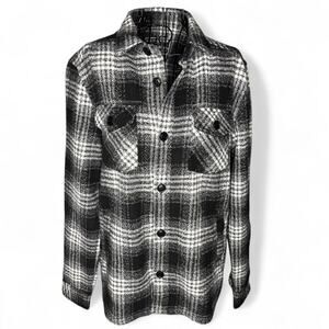 Distortion Men's Plaid Wool Blend Flannel